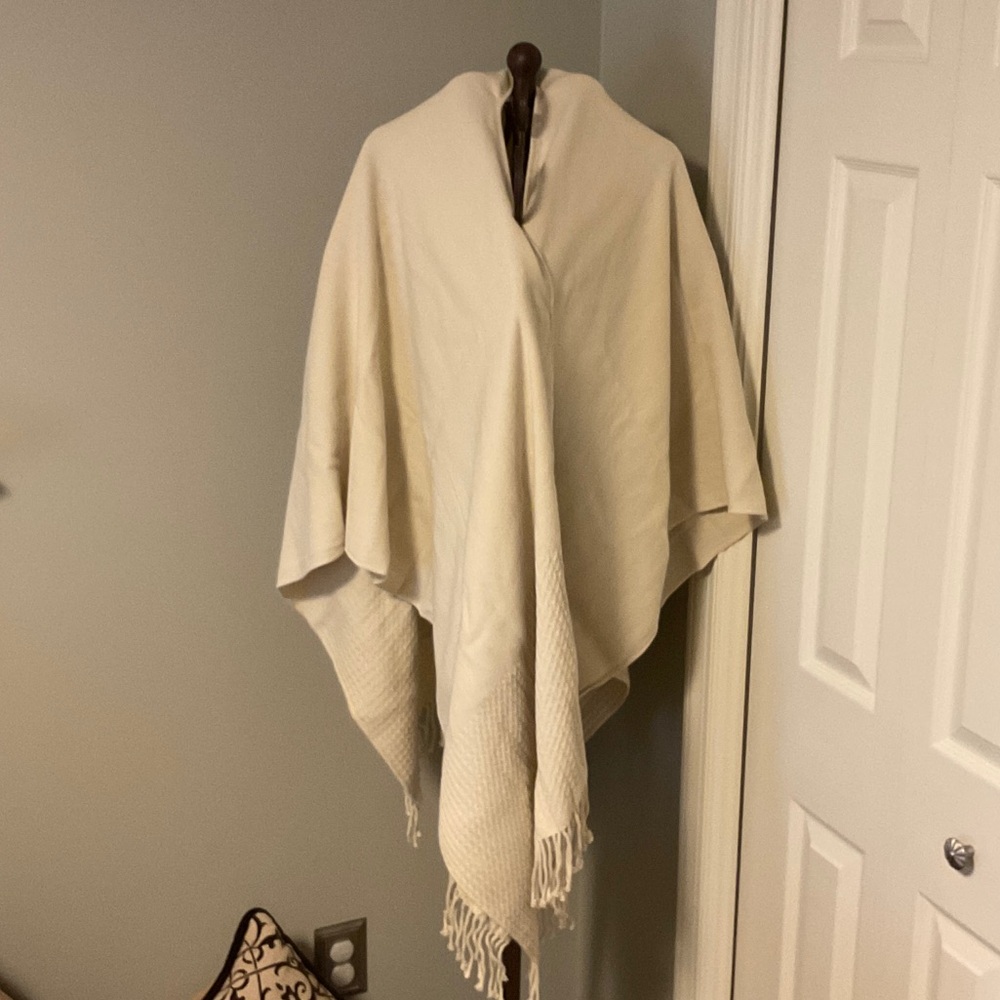 Elegant Cream Wrap Shawl
